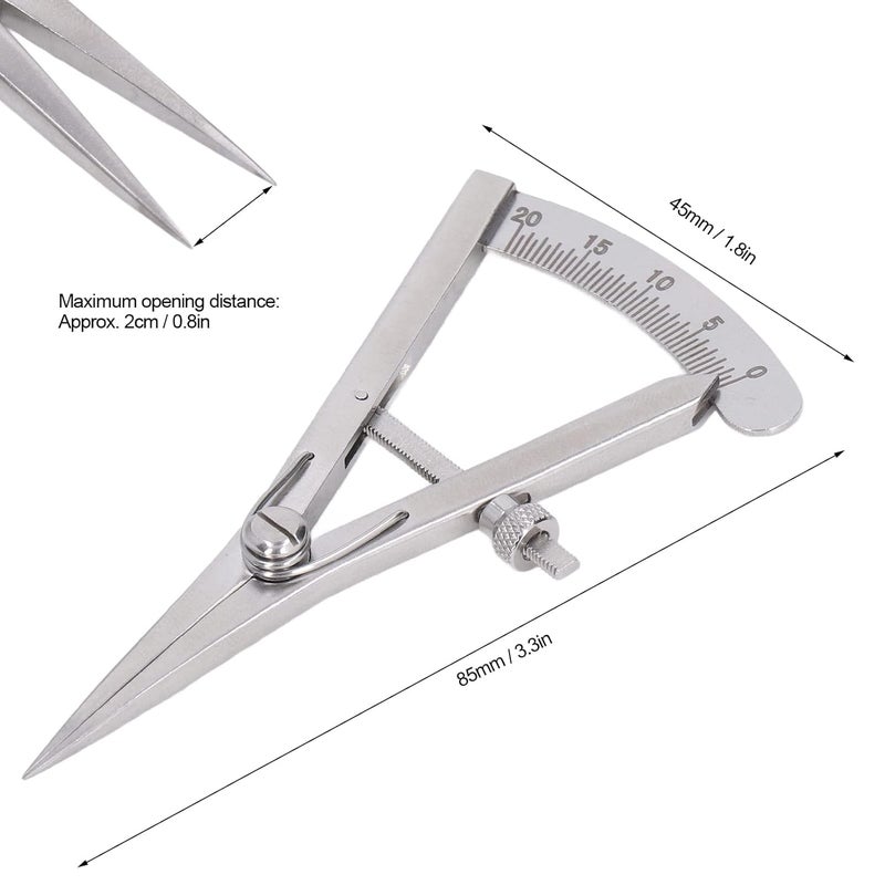 Moofey Marking Gauge, Stainless Steel Scribe Tool, Caliper Measuring Tool for Leather Trimming Projects - Image 2